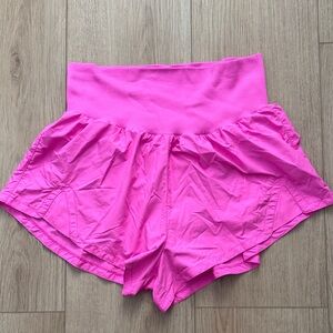 FP Movement Women's Pink High-Waisted Athletic Shorts